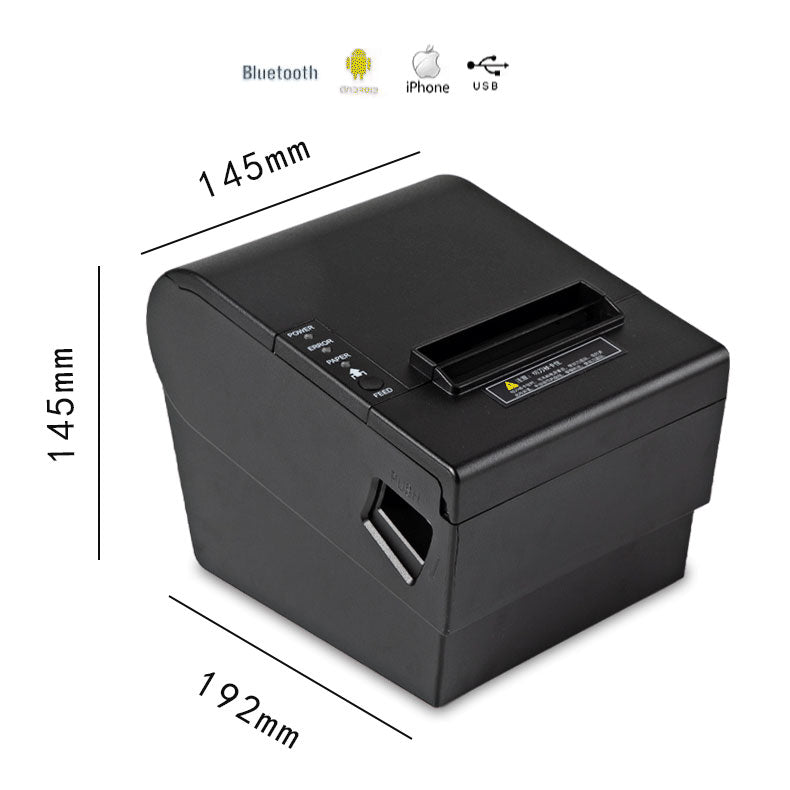POS Printer, 80mm Thermal Receipt Printer, Restaurant Kitchen Printer with Auto Cutter, USB Interface
