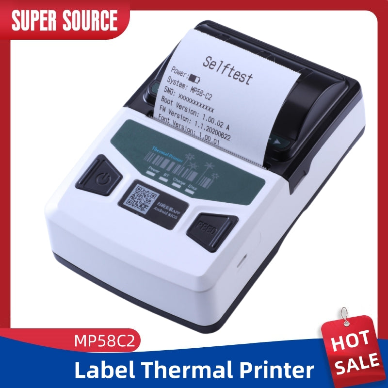 Mini Portable Label Handheld Printer Sticker Android Pos Machine Wireless Blue Tooth printer