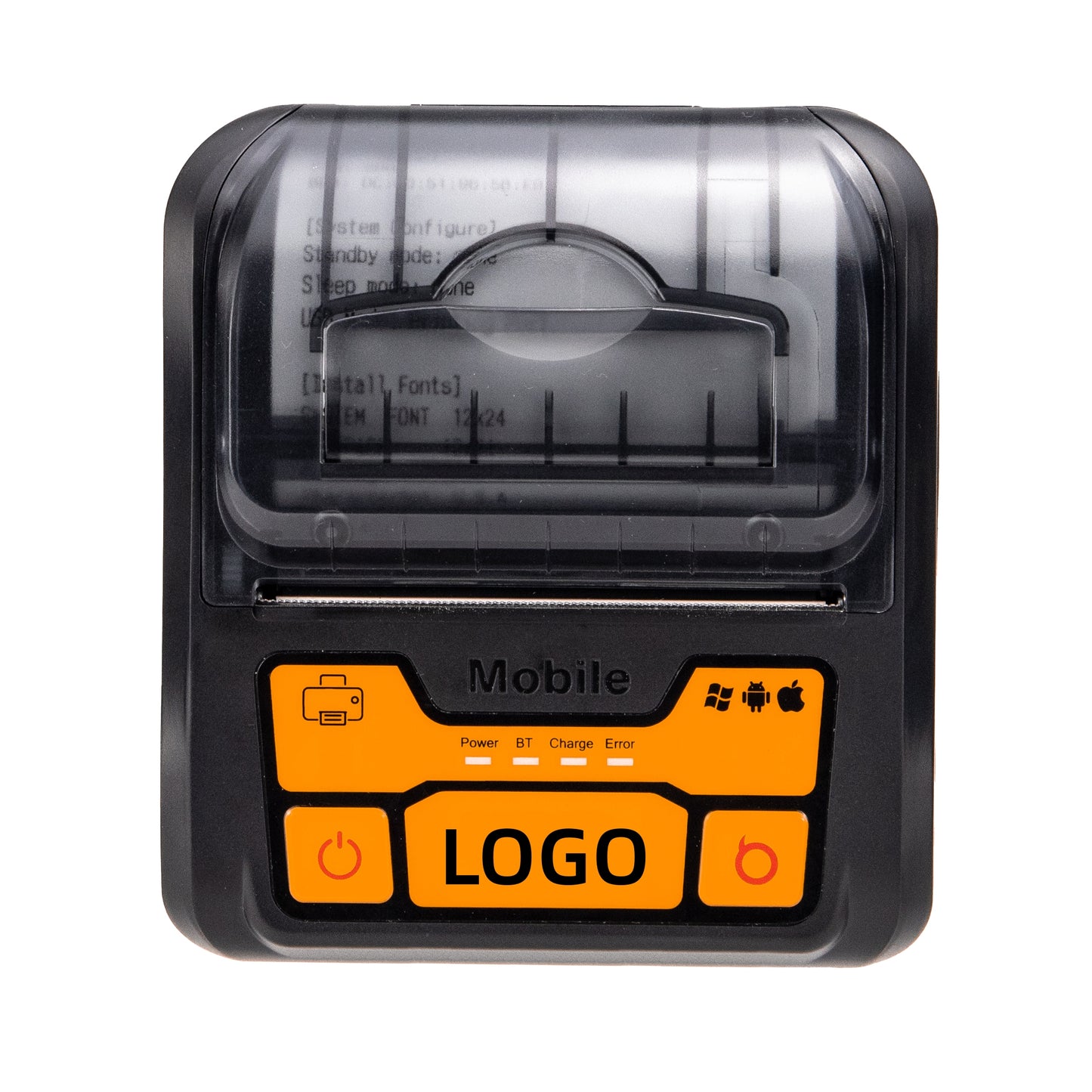 Portable Wireless 80mm POS Printer, Mobile Thermal Receipts Printer, USB & Bluetooth Connection, Compatible with Android and iOS /Windows