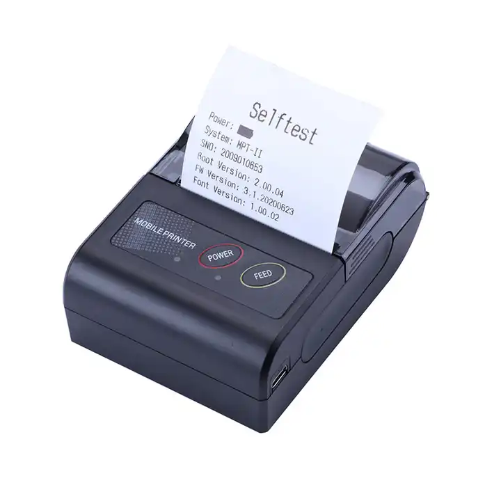 New Portable Blue tooth Android Pos Slip Thermal Mini Printer Car Parking Pos System With Ticket Gas Station Receipt Printer