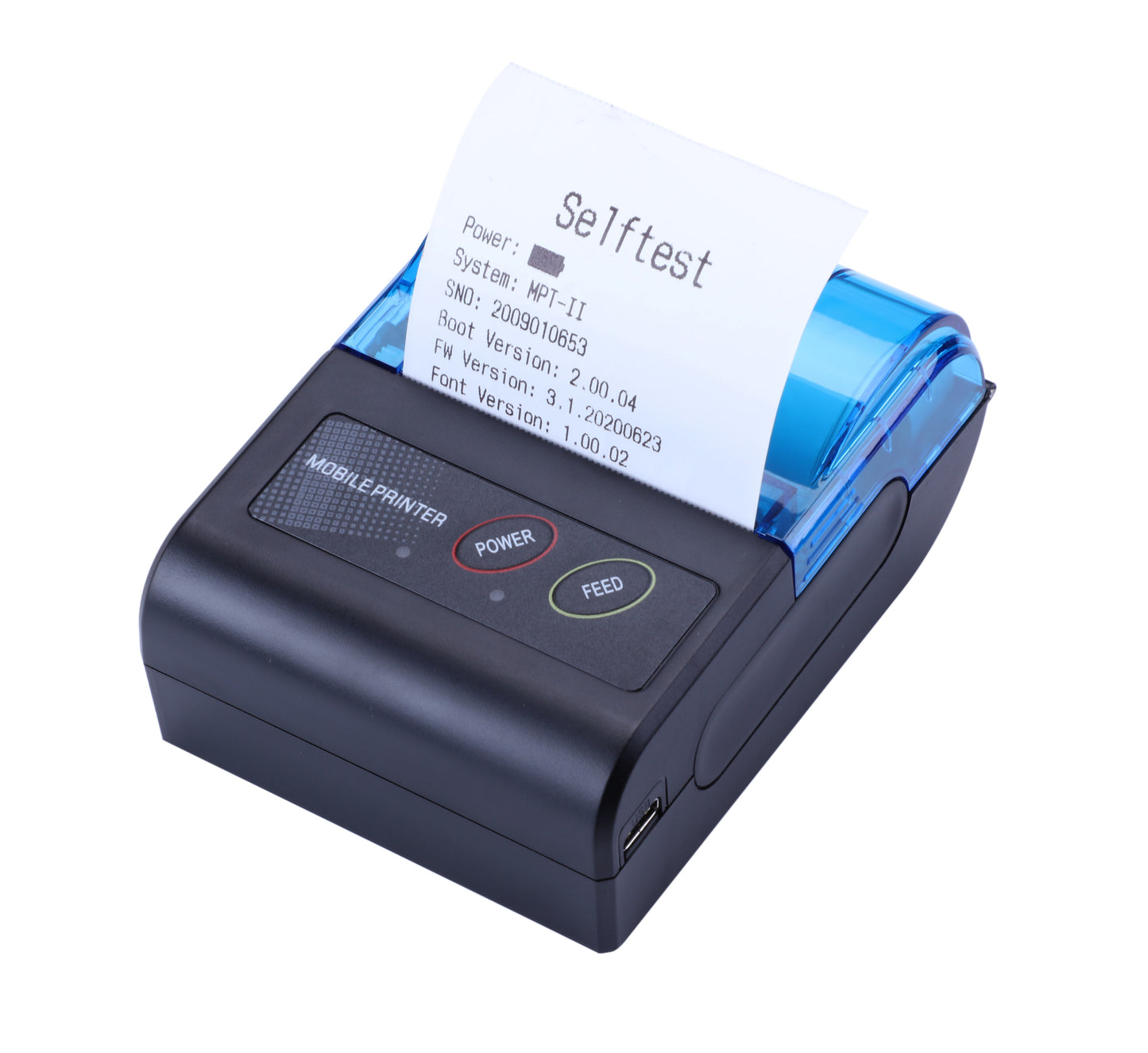 New Portable Blue tooth Android Pos Slip Thermal Mini Printer Car Parking Pos System With Ticket Gas Station Receipt Printer