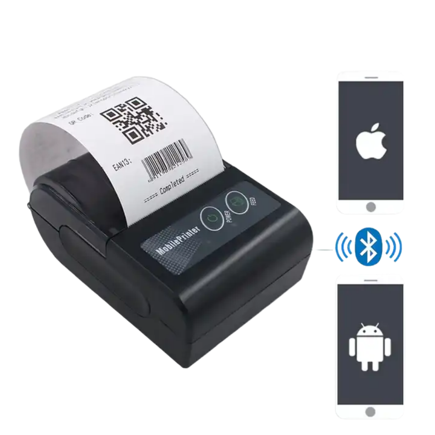 New Portable Blue tooth Android Pos Slip Thermal Mini Printer Car Parking Pos System With Ticket Gas Station Receipt Printer