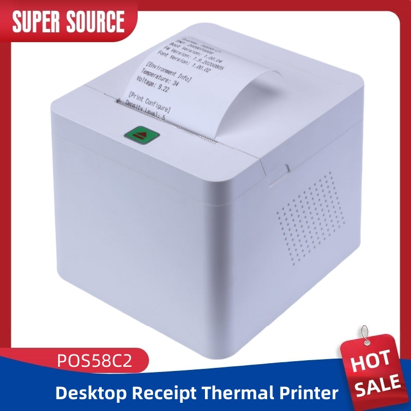 High Quality OEM Thermal Sticker Blue tooth Printer Pos Machine 58mm Pos Thermal Receipt Printer Support Cashbox Interfaces
