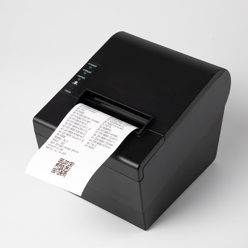 POS Printer, 80mm Thermal Receipt Printer, Restaurant Kitchen Printer with Auto Cutter, USB Interface