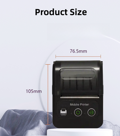 Small Mini Pocket Printer 58mm Receipt Wireless Portable Photo Thermal Printer BT For Mobile Phone
