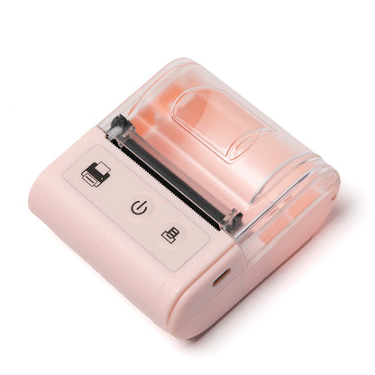 Small Wireless Blue tooth Printer Portable White Thermal Receipt Printer 58mm Mobile Thermal Printer Pocket Inkless