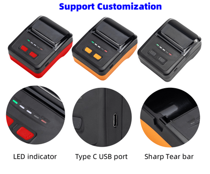 New Model 58mm Thermal Best Seller Wireless 2inch Handheld Barcode Printer For Usb And Bluetooth All-in-one Printers