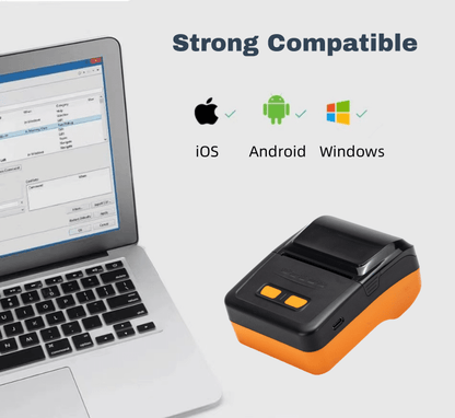 New Model 58mm Thermal Best Seller Wireless 2inch Handheld Barcode Printer For Usb And Bluetooth All-in-one Printers