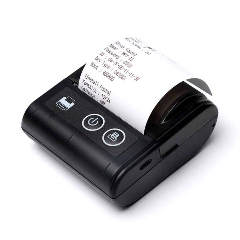 Small Wireless Blue tooth Printer Portable White Thermal Receipt Printer 58mm Mobile Thermal Printer Pocket Inkless