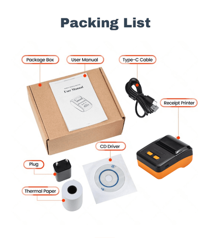 New Model 58mm Thermal Best Seller Wireless 2inch Handheld Barcode Printer For Usb And Bluetooth All-in-one Printers