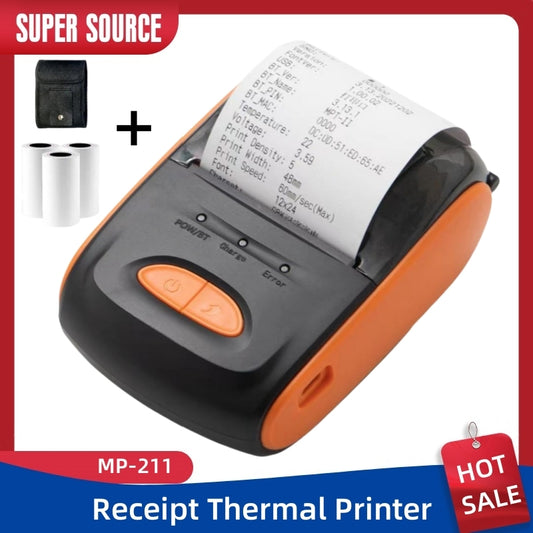 Mini Mobile Thermal Receipt Printer 58mm Thermal Pos Machine Pocket Printer For Mobile Phone