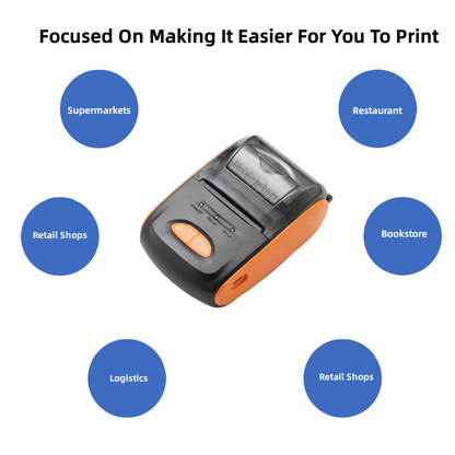 Mini Mobile Thermal Receipt Printer 58mm Thermal Pos Machine Pocket Printer For Mobile Phone