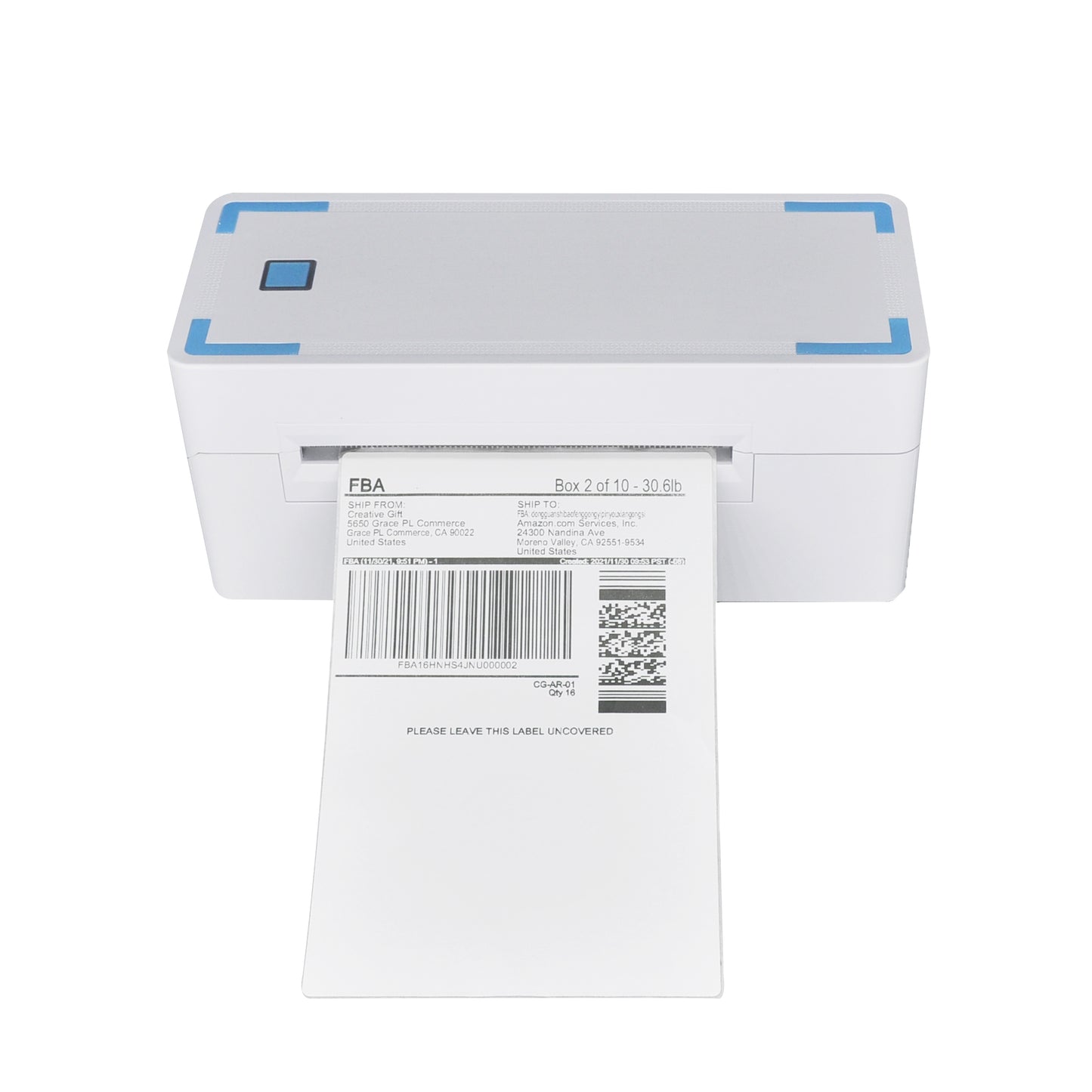 Bluetooth Thermal Shipping Label Printer, Wireless 4x6 Shipping Label Printer for Shipping Packages, Support Android, iPhone and Windows Mac, Widely Used for Amazon, Ebay, Shopify