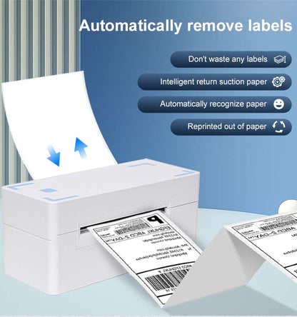 Bluetooth Thermal Shipping Label Printer, Wireless 4x6 Shipping Label Printer for Shipping Packages, Support Android, iPhone and Windows Mac, Widely Used for Amazon, Ebay, Shopify