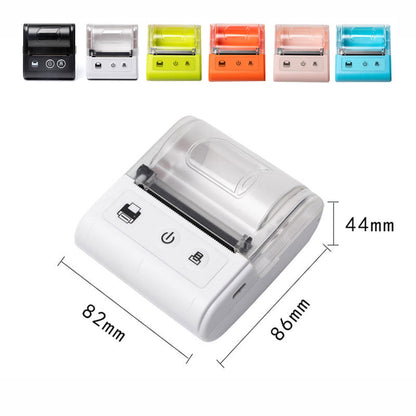 Small Wireless Blue tooth Printer Portable White Thermal Receipt Printer 58mm Mobile Thermal Printer Pocket Inkless