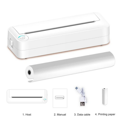 Cheap Hot Sale A4 Portable Mini Thermal Printer Wireless BT Fit w/OS Android Mobile Photo Printer 210mm Paper USB Rechargeable
