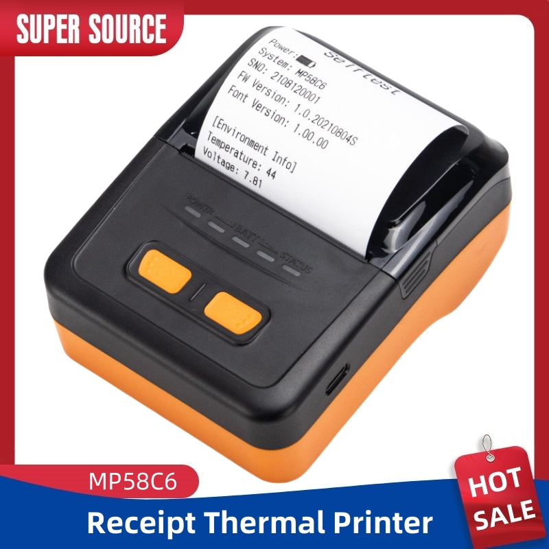 New Model 58mm Thermal Best Seller Wireless 2inch Handheld Barcode Printer For Usb And Bluetooth All-in-one Printers