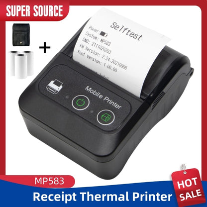 Small Mini Pocket Printer 58mm Receipt Wireless Portable Photo Thermal Printer BT For Mobile Phone