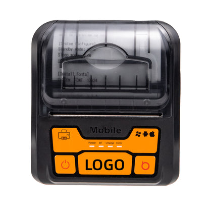 Portable Wireless 80mm POS Printer, Mobile Thermal Receipts Printer, USB & Bluetooth Connection, Compatible with Android and iOS /Windows