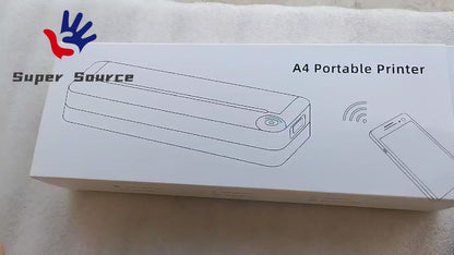 Cheap Hot Sale A4 Portable Mini Thermal Printer Wireless BT Fit w/OS Android Mobile Photo Printer 210mm Paper USB Rechargeable